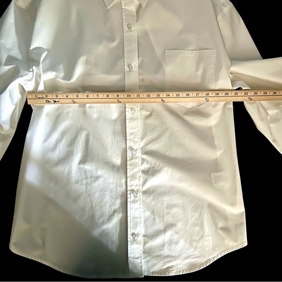 Reformation SER.O.YA NWT White Button Down Shirt Crisp Size X Large - Picture 5 of 12